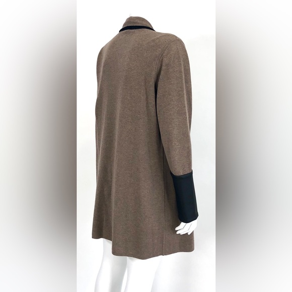 Belford Reversible Sweater Jacket with Faux Leather Trim size Medium - Picture 8 of 12